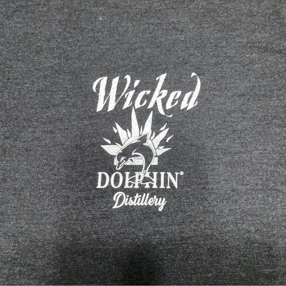 Wicked Dolphin Rum Mens XL Black Frost Barrel Design T-Shirt NWT - Picture 6 of 10